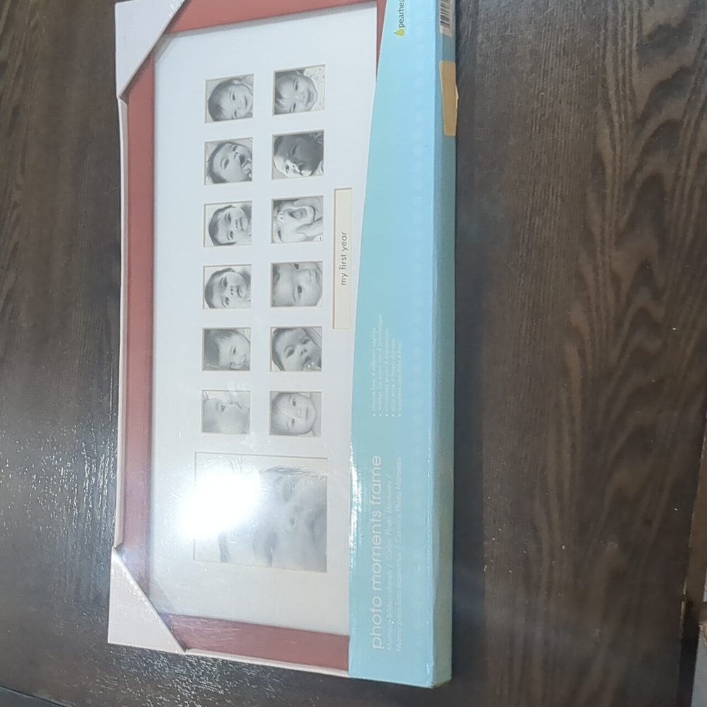 Photo frame for baby's first year